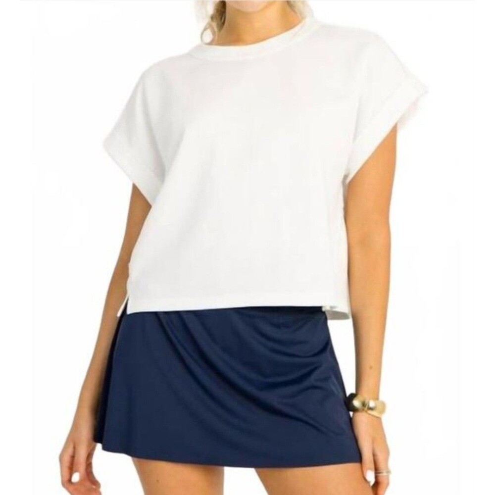NWT SPANX Shape Activewear Athletic Skort Solid Navy Size 1X 14" Pocket